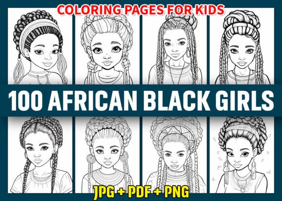 100 African Black Girls Coloring Pages for Creative Projects