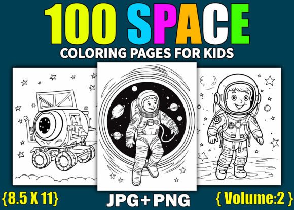 100 Space Coloring Pages for Kids: A Detailed Resource Review