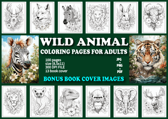100 Wild Animal Coloring Pages: A Practical Resource for Creators, Educators, and Hobbyists