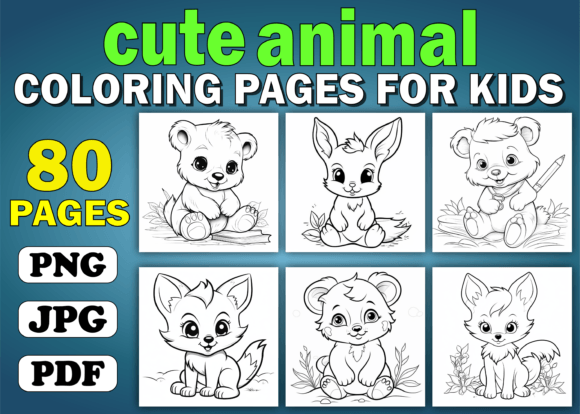 80 Cute Animals Coloring Pages for Kids: A Thoughtful Resource for Creators and Educators