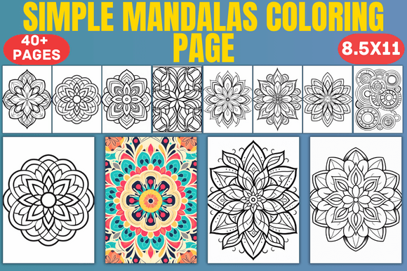 Simple Mandalas Coloring Page