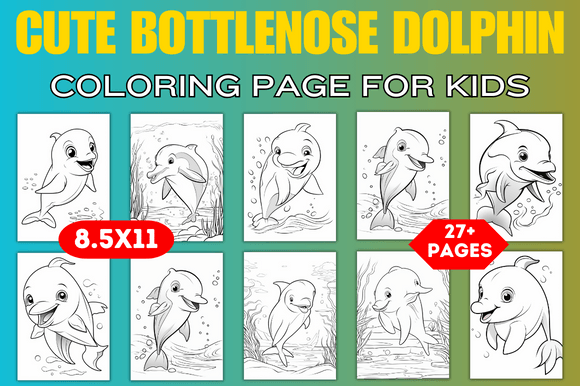 The Smart Business of Cute Bottlenose Dolphin Coloring Pages