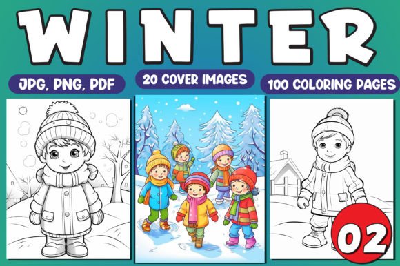 Winter Coloring Pages for Kids Vol - 02: A Practical Implementation Guide for Creators and Educators